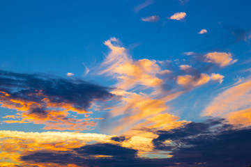 Sunrise in the morning.