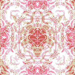 Seamless wallpaper floral vintage pattern