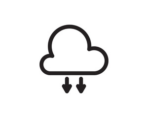 cloud hosting download line icon illustration vector,cloud hosting download icon illustration,cloud hosting download icon website icon illustration vector
