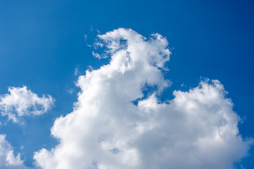 The beauty of the sky with clouds and the sun.