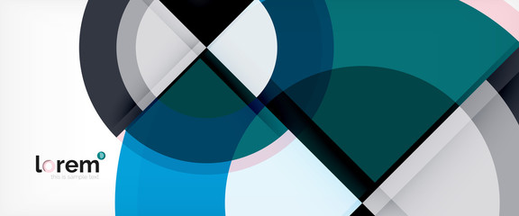 Obraz premium Multicolored round shapes abstract background