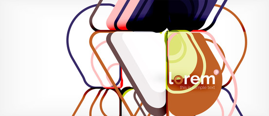 Geometric abstract background