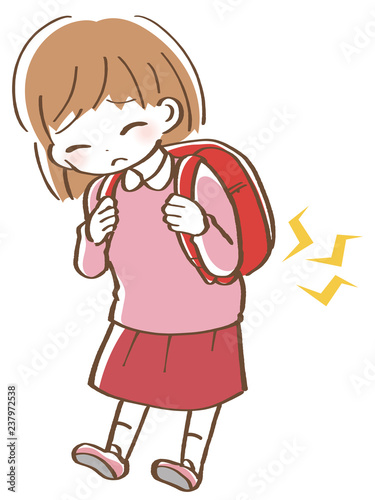 最高のイラスト画像 最高の背負う ランドセル 女の子 ランドセル イラスト