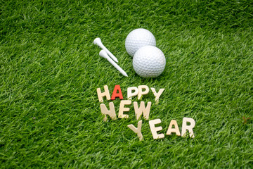 Golf Happy New Year 