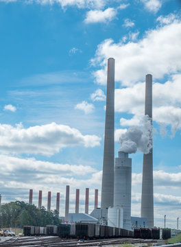 TVA Steam Power plant stacks