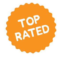 top rated stamp on white