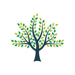 tree logo icon design template vector