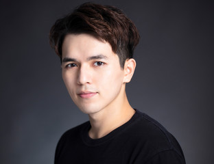 Portrait of handsome asian young man