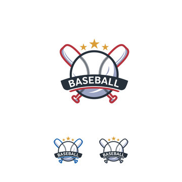 Baseball Sport logo designs badge vector template, Professional Sports Badge Logo