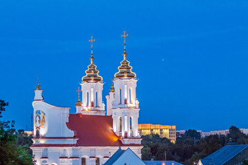Fototapeta na wymiar Holy resurrection church in Vitebsk, Belarus