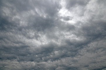 View of Stormy Sky for Background