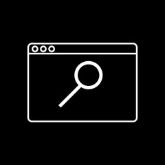 Search the web page sign. 