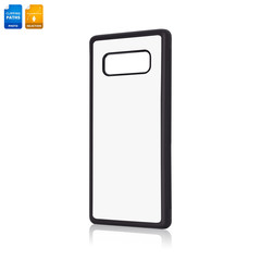 Mobile phone case isolated on white background. Blank phone cover for your design. Clipping paths object.