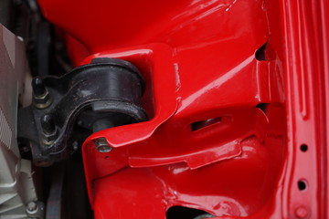 Race car's engine detail