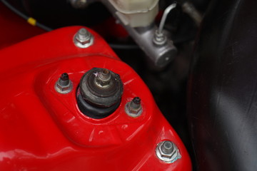 Race car's engine detail