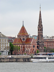 Fototapeta premium Budai Reformatus Gyulekezet (reformatus church) in Budapest, Hungary