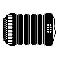 Accordion Flat Icon. Vector Illustration.