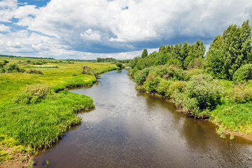 Fototapeta premium Small river at the summer