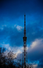 TV tower against the sky