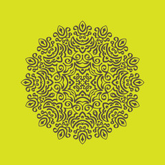 Circular seamless pattern