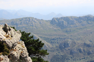 Mountain panorama from Mirador del Fitu, Asturias, Spain