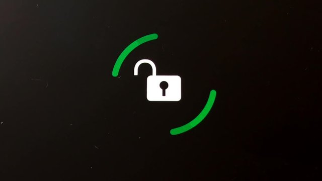 Update sign on the smartphone screen