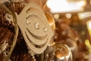 Christmas, New Year, soft focus of holiday concept background.