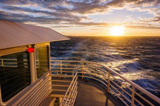 Sunset on the Ferry Stern