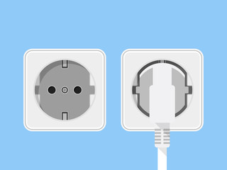 Electric Plug Illustration Vector Icon