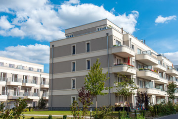 New housing development area seen in Berlin, Germany