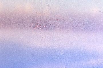 Frosted Glass. Frosty pattern on winter window