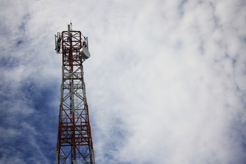 mobile phone tower.