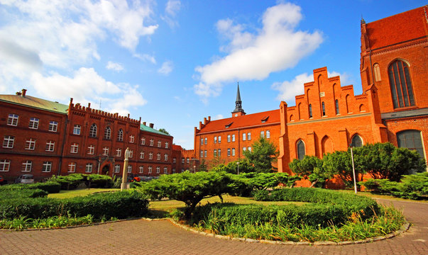 Medieval Gothic Cathedral in Pelplin, Poland