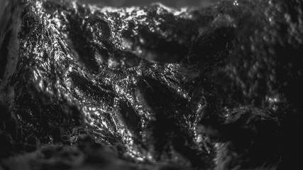 Tektite Meteorite macro background stone close-up - Image
