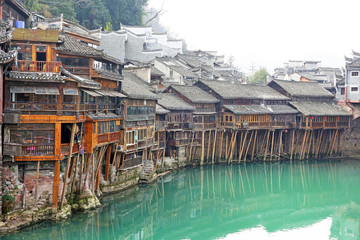 Fototapeta na wymiar Fenghuang Ancient Town , One of most famous ancient town in Hunan China.