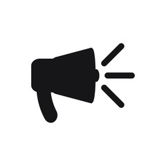 Megaphone icon,  loud speaker icon, Loudspeaker  symbol.