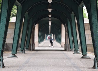 Steel framework of the city railway in Berlin, Germany