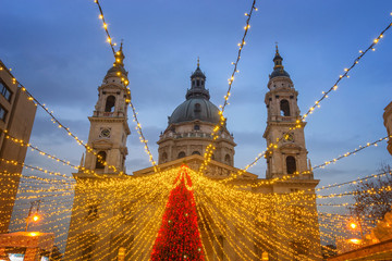 Obraz premium Christmas Market Budapest, Hungary
