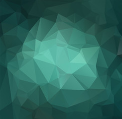 Low Poly abstract background with colorful triangular polygons with a brilliant