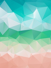Low Poly abstract background with colorful triangular polygons with a brilliant
