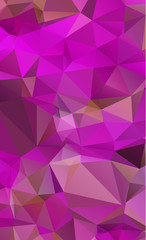Low Poly abstract background with colorful triangular polygons with a brilliant