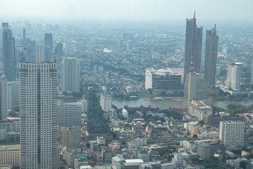Cityscape view of Bangkok metropolis