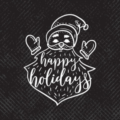 Merry Christmas typography.