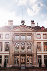 Fototapeta na wymiar Beautiful building of Erlacherhof Mansion in Bern, Switzerland