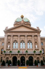 Swiss capital parliament building in old town Bern, Switzerland