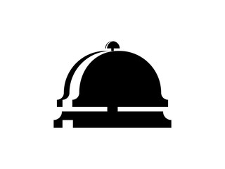 Service bell. Service bell, flat design style. Vector Icon illustration Bell hotel