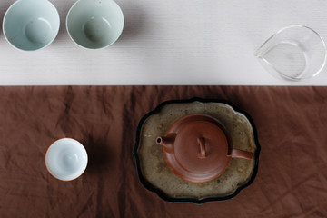 Chinese tea ceremony and tea set - 238007519