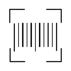 Traditional barcode glyph icon