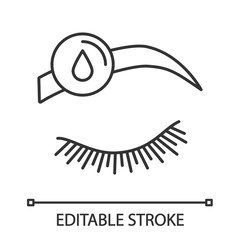 Makeup removal linear icon