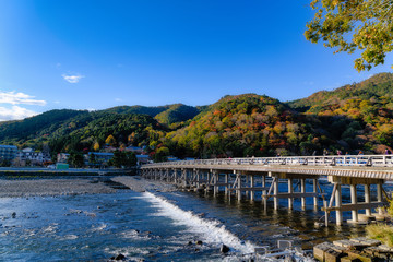 Fototapeta na wymiar 京都　嵐山の紅葉